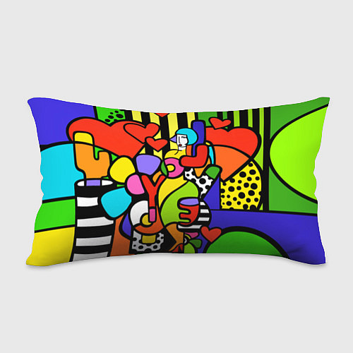 Подушка-антистресс Romero Britto - love you / 3D-принт – фото 2