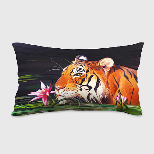 Подушка-антистресс Бенгальский Тигр в кустах / 3D-принт – фото 2