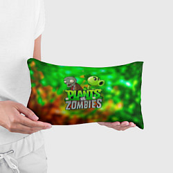 Подушка-антистресс Plants vs Zombies горохострел и зомби, цвет: 3D-принт — фото 2
