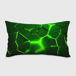 Подушка-антистресс 3D ПЛИТЫ НЕОН NEON GREEN HEXAGON РАЗЛОМ