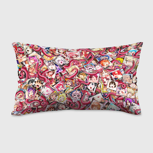 Подушка-антистресс Ахегао с щупальцами в цвете / 3D-принт – фото 2