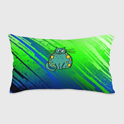 Подушка-антистресс Прикольный зеленый кот