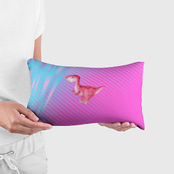 Подушка-антистресс Розовый динозаврик, цвет: 3D-принт — фото 2