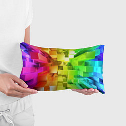 Подушка-антистресс Геометрический паттерн 3D Neon, цвет: 3D-принт — фото 2