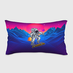 Подушка-антистресс Космонавт прыгает на скейте, цвет: 3D-принт