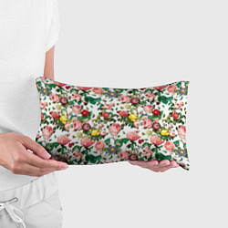 Подушка-антистресс Узор из летних роз Summer Roses Pattern, цвет: 3D-принт — фото 2