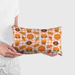 Подушка-антистресс PIZZA DONUT BURGER FRIES ICE CREAM pattern, цвет: 3D-принт — фото 2