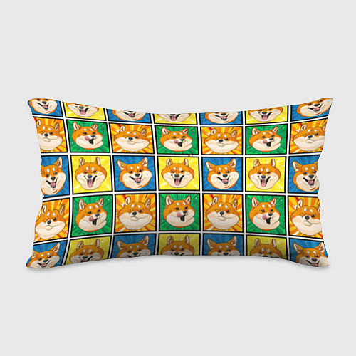 Подушка-антистресс Pop art shiba inu / 3D-принт – фото 2