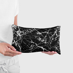 Подушка-антистресс Текстура чёрного мрамора Texture of black marble, цвет: 3D-принт — фото 2
