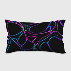 Подушка-антистресс Неоновые линзы во тьме - Фиолетовый, цвет: 3D-принт