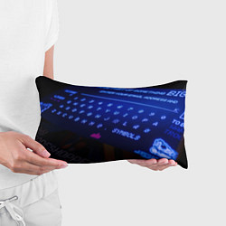 Подушка-антистресс Неоновая клавиатура - Синий, цвет: 3D-принт — фото 2