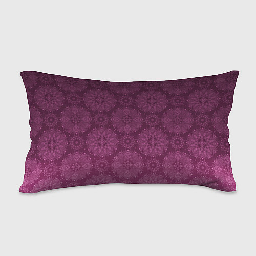 Подушка-антистресс Ажурный орнамент на бордовом градиентном фоне / 3D-принт – фото 2