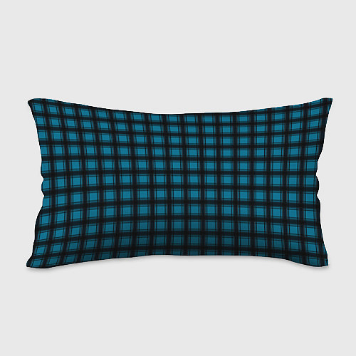 Подушка-антистресс Black and blue plaid / 3D-принт – фото 2