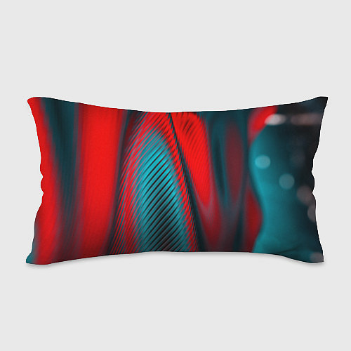 Подушка-антистресс Абстрактная неоновая наноброня - Красный / 3D-принт – фото 2