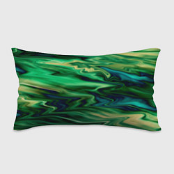 Подушка-антистресс Абстрактный узор в зеленых тонах, цвет: 3D-принт