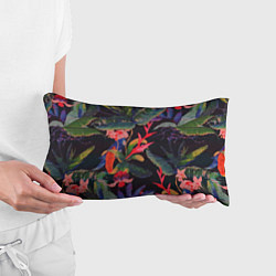 Подушка-антистресс Яркие цветы в летней ночи - паттерн, цвет: 3D-принт — фото 2