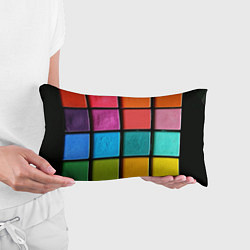 Подушка-антистресс Абстрактный набор красок-паттернов, цвет: 3D-принт — фото 2