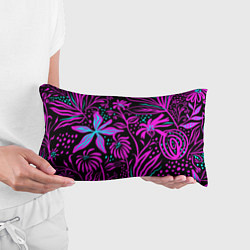Подушка-антистресс Purple flowers pattern, цвет: 3D-принт — фото 2