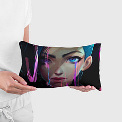 Подушка-антистресс Jinx портрет - Аркейн League of legends, цвет: 3D-принт — фото 2