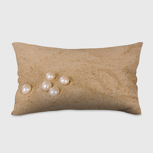 Подушка-антистресс Белый жемчуг на песке / 3D-принт – фото 2