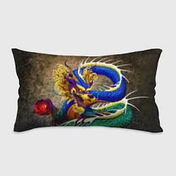 Подушка-антистресс Разноцветный Японский Дракон, цвет: 3D-принт