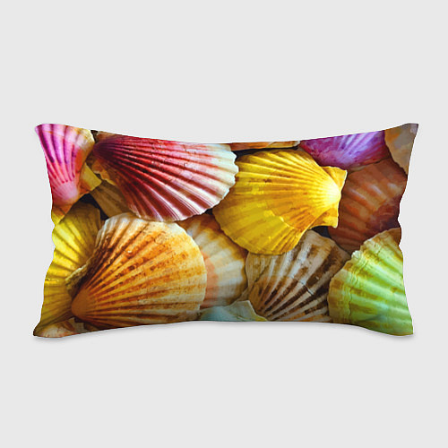 Подушка-антистресс Разноцветные створки океанских раковин / 3D-принт – фото 2