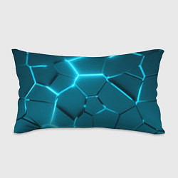 Подушка-антистресс Ледяные неоновые геометрические плиты, цвет: 3D-принт