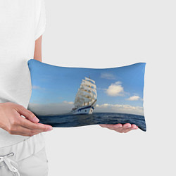 Подушка-антистресс Парусник идёт на полных парусах, цвет: 3D-принт — фото 2