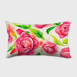 Подушка-антистресс Яркие выразительные розы, цвет: 3D-принт