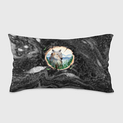 Подушка-антистресс Рисунок на бревне - волк, цвет: 3D-принт