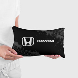 Подушка-антистресс Honda speed на темном фоне со следами шин: надпись, цвет: 3D-принт — фото 2