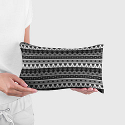 Подушка-антистресс Черно-белый скандинавский орнамент, цвет: 3D-принт — фото 2