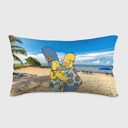 Подушка-антистресс Гомер Симпсон танцует с Мардж на пляже, цвет: 3D-принт