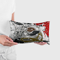 Подушка-антистресс Абстракция мазки цветной краски графика, цвет: 3D-принт — фото 2