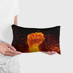 Подушка-антистресс Кулак в огне, цвет: 3D-принт — фото 2