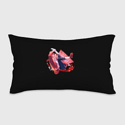 Подушка-антистресс Человек-бензопила Пауэр на чёрном фоне, цвет: 3D-принт