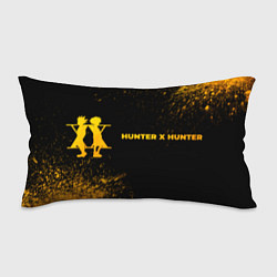 Подушка-антистресс Hunter x Hunter - gold gradient: надпись и символ
