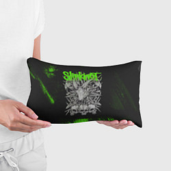 Подушка-антистресс Slipknot green logo, цвет: 3D-принт — фото 2