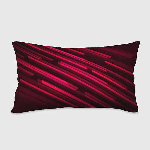Подушка-антистресс Красное на черном объемная диагональ / 3D-принт – фото 2