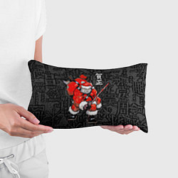 Подушка-антистресс Santa Claus Samurai, цвет: 3D-принт — фото 2