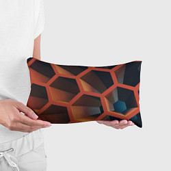 Подушка-антистресс Абстрактные шестигранные фигуры, цвет: 3D-принт — фото 2