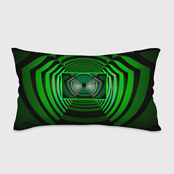 Подушка-антистресс Зелёный туннель - оптическая иллюзия, цвет: 3D-принт