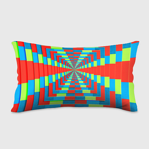 Подушка-антистресс Разноцветный туннель - оптическая иллюзия / 3D-принт – фото 2