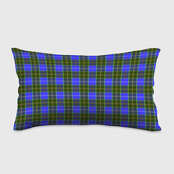 Подушка-антистресс Ткань Шотландка сине-зелёная, цвет: 3D-принт