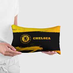 Подушка-антистресс Chelsea - gold gradient: надпись и символ, цвет: 3D-принт — фото 2