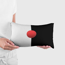 Подушка-антистресс Красный шар на черно-белом фоне с объемным эффекто, цвет: 3D-принт — фото 2