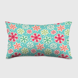 Подушка-антистресс Весёлые снежинки, цвет: 3D-принт