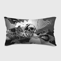 Подушка-антистресс Череп монстра - fangs - glitch, цвет: 3D-принт
