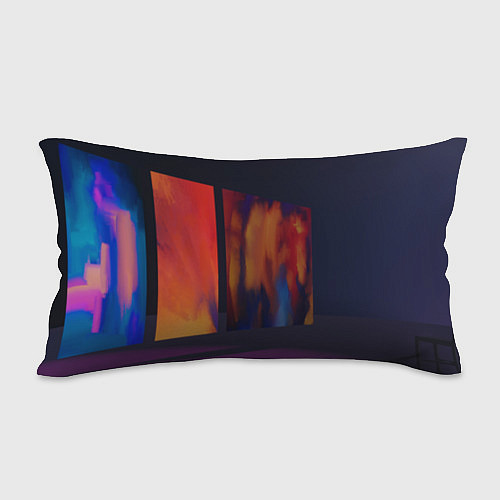 Подушка-антистресс Абстрактные парящие стеклянные картины / 3D-принт – фото 2