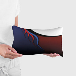 Подушка-антистресс Синие, красные и белые разводы, цвет: 3D-принт — фото 2